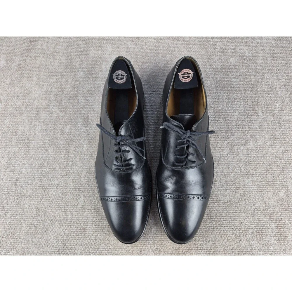 Botticelli Dress Shoes Men's Sz US 11/EU 44 Black Leather Oxford Captoe Italy